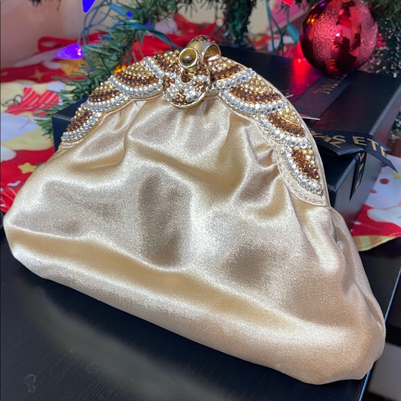 Tony Bowls Elegant Brown Halter Dress with Embellishments xl - Picture 11 of 12